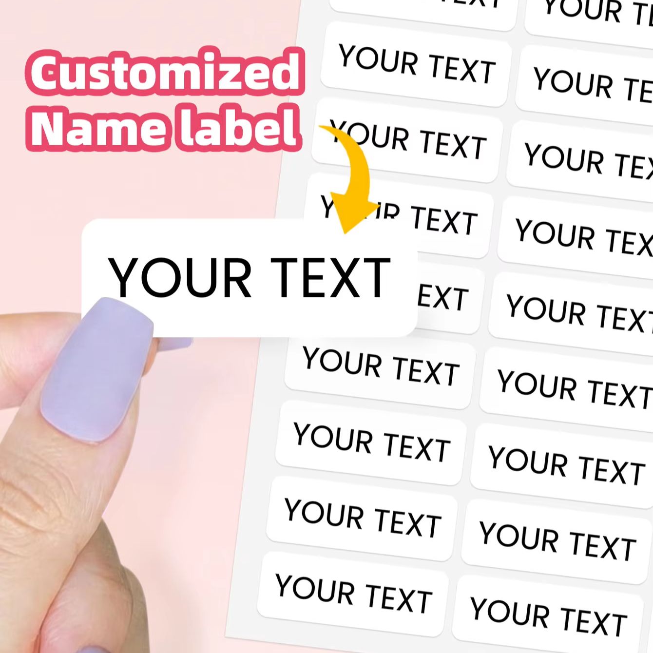 Snack Container Travel - 1-300Pcs Custom Name Waterproof Stickers Personalized