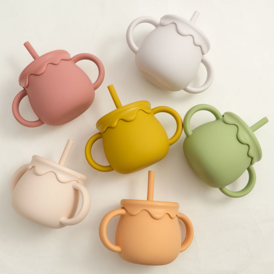 Snack Container Travel - Baby Feeding Cups Portable Drinkware Sippy