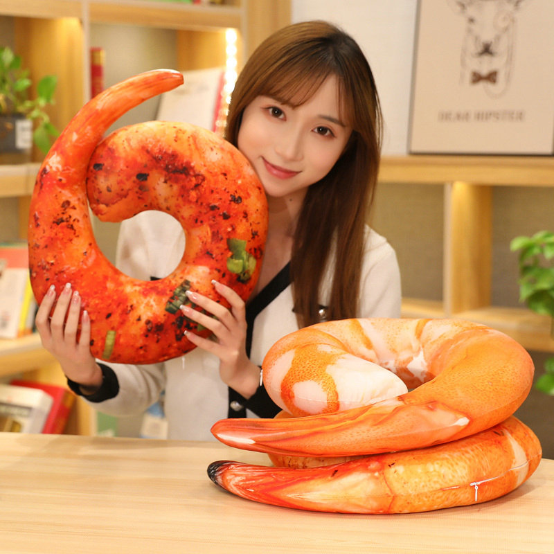 Baby Food Shrimp - 40cm Cartoon Shrimp Animal Pillow Soft