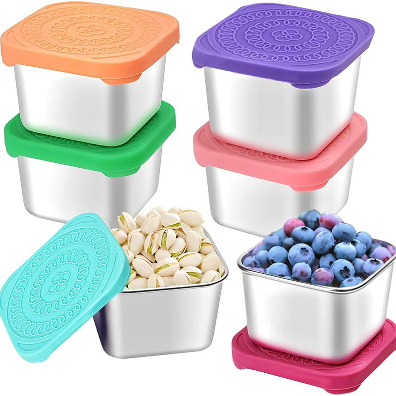 Snack Container Travel - 1PC Stainless Steel Snack Containers with