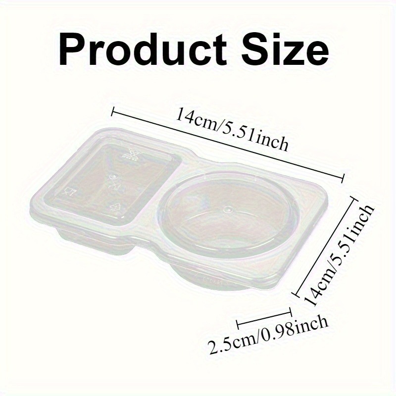 5/10/20PCS Double Compartment  - огляд і ціна Snack Container Travel