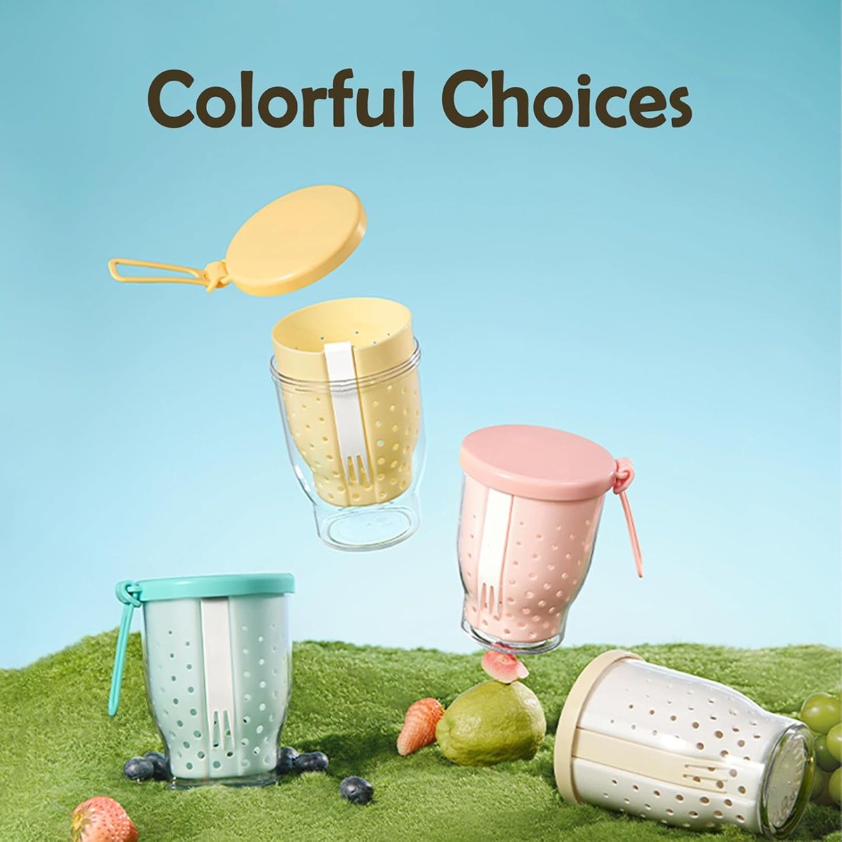25 Oz Travel Fruit Cups for Ca - огляд і ціна Snack Container Travel