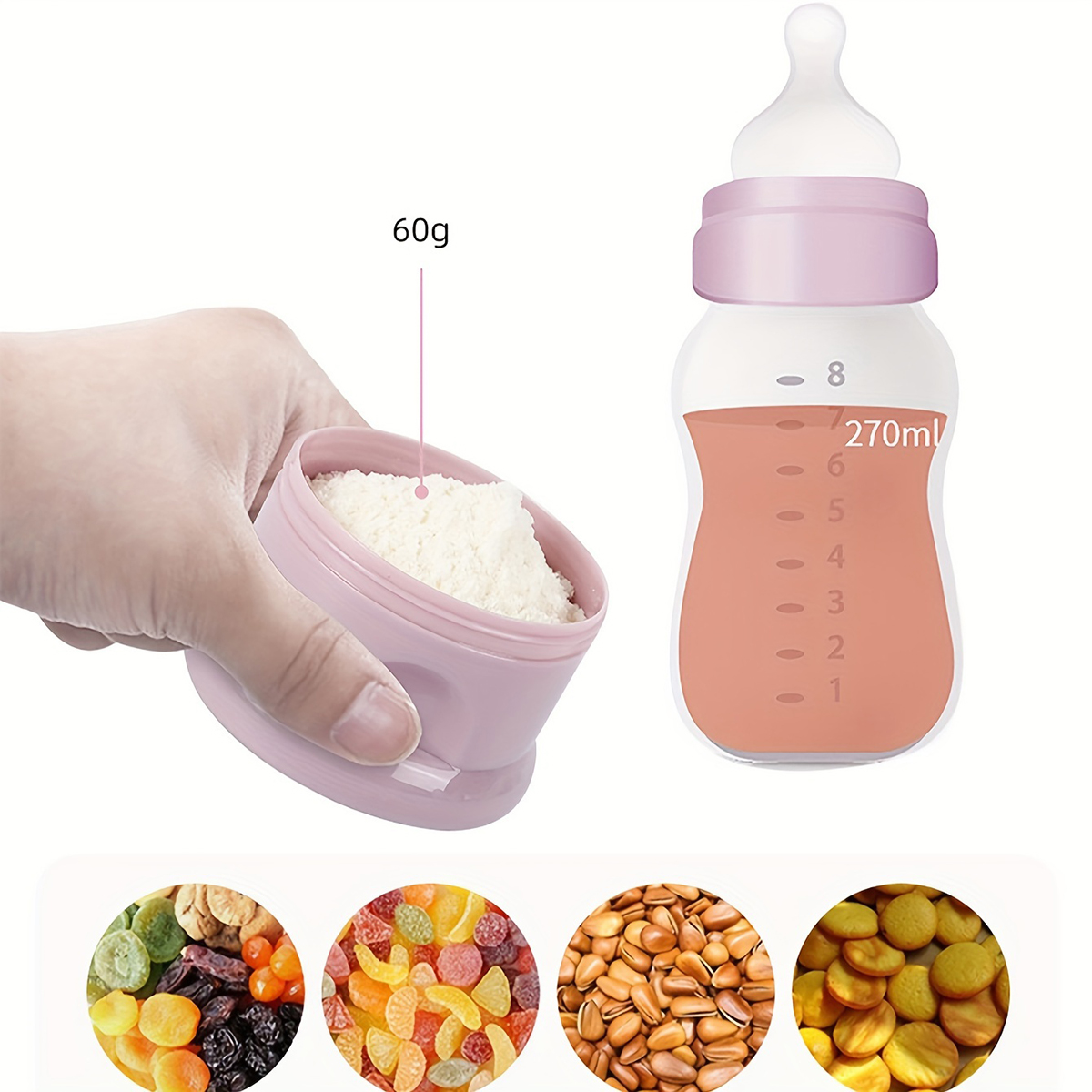 Large Capacity Baby Milk Powde - огляд і ціна Snack Container Travel