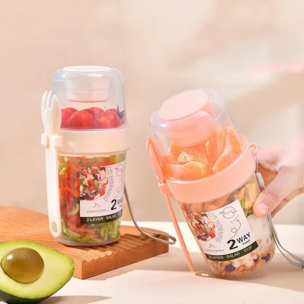 Portable Salad Cup Breakfast C - огляд і ціна Snack Container Travel