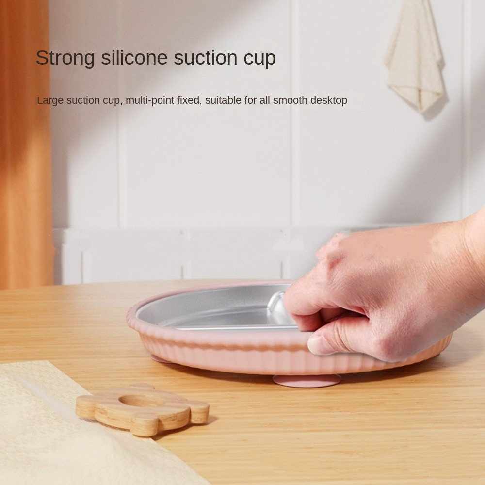 New Non-Slip Stainless Steel K - огляд і ціна Plate Suction Toddler