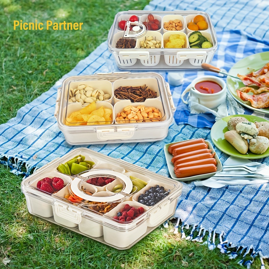 4Grid /8 Grid Snack Box Contai - огляд і ціна Snack Container Travel
