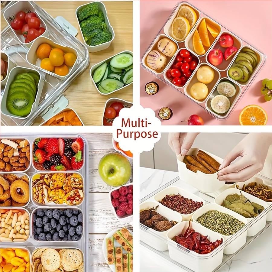 4Grid /8 Grid Snack Box Contai - огляд і ціна Snack Container Travel