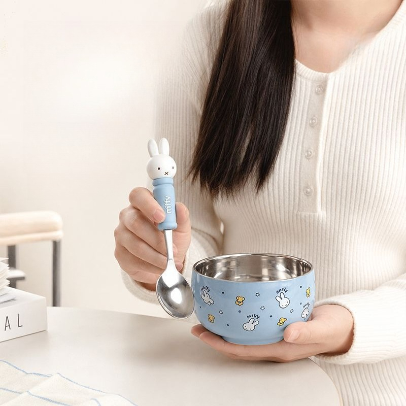 Cartoon Kawaii Miffy Stainless - огляд і ціна Baby Food In Japan