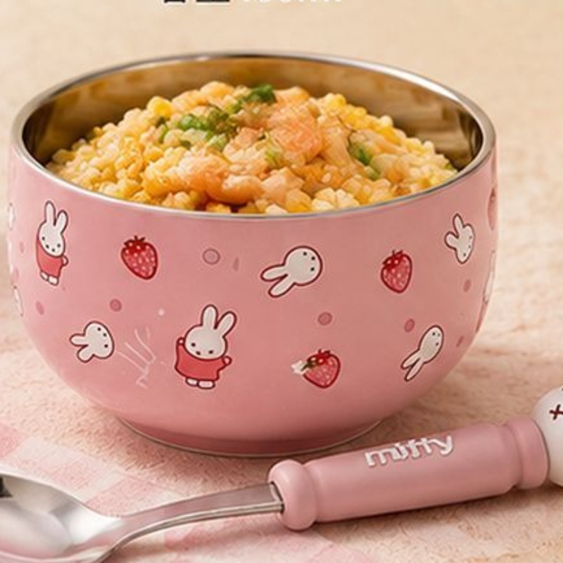 Cartoon Kawaii Miffy Stainless - огляд і ціна Baby Food In Japan