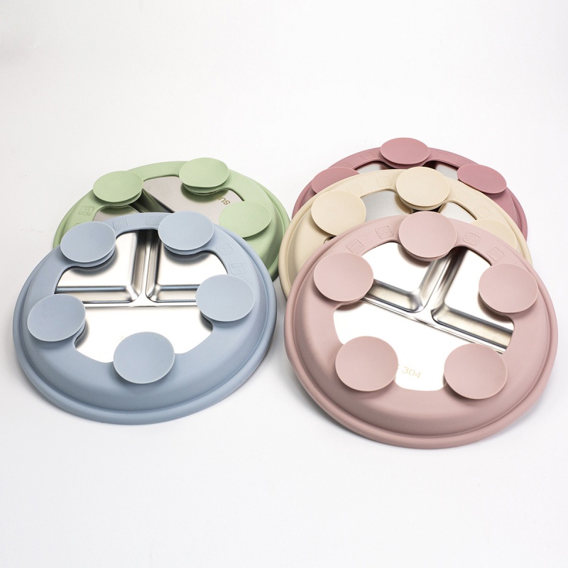 2pcs BPA Free Stainless Steel  - огляд і ціна Plate Suction Toddler