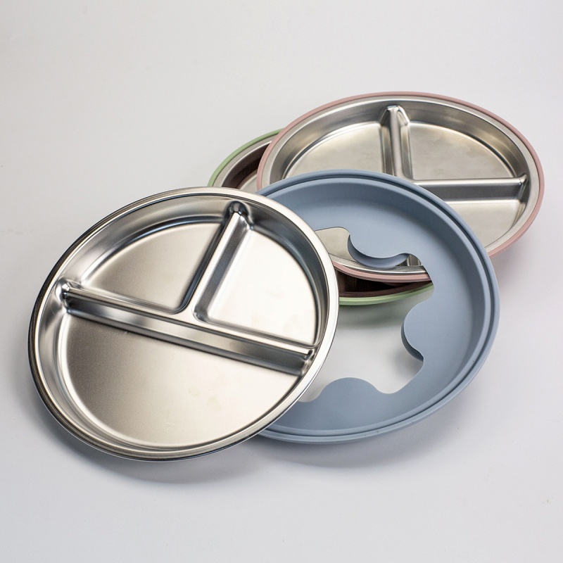 2pcs BPA Free Stainless Steel  - огляд і ціна Plate Suction Toddler