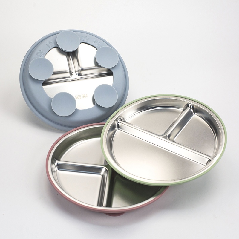 2pcs BPA Free Stainless Steel  - огляд і ціна Plate Suction Toddler