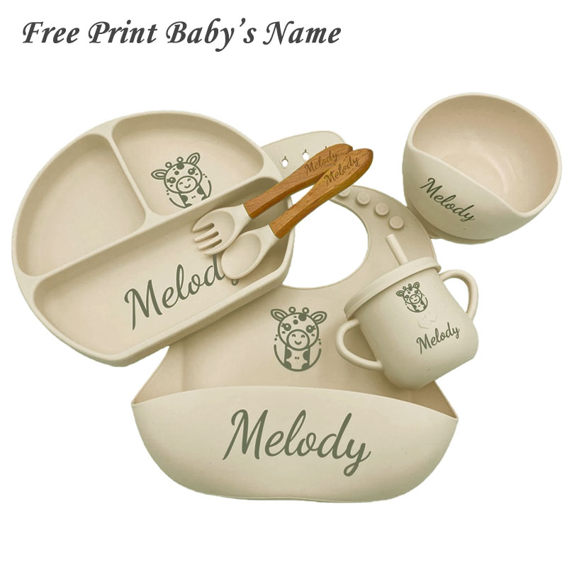 Silicone Feeding Set Customize - огляд і ціна Plate Suction Toddler