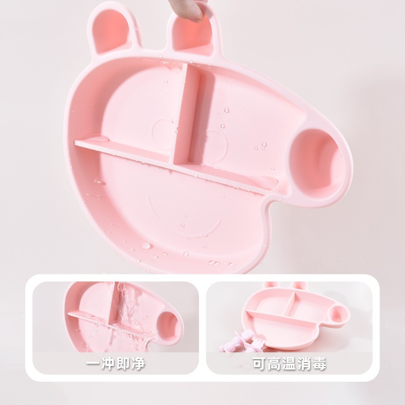 BPA freeCartoon Silicone Divid - огляд і ціна Plate Suction Toddler