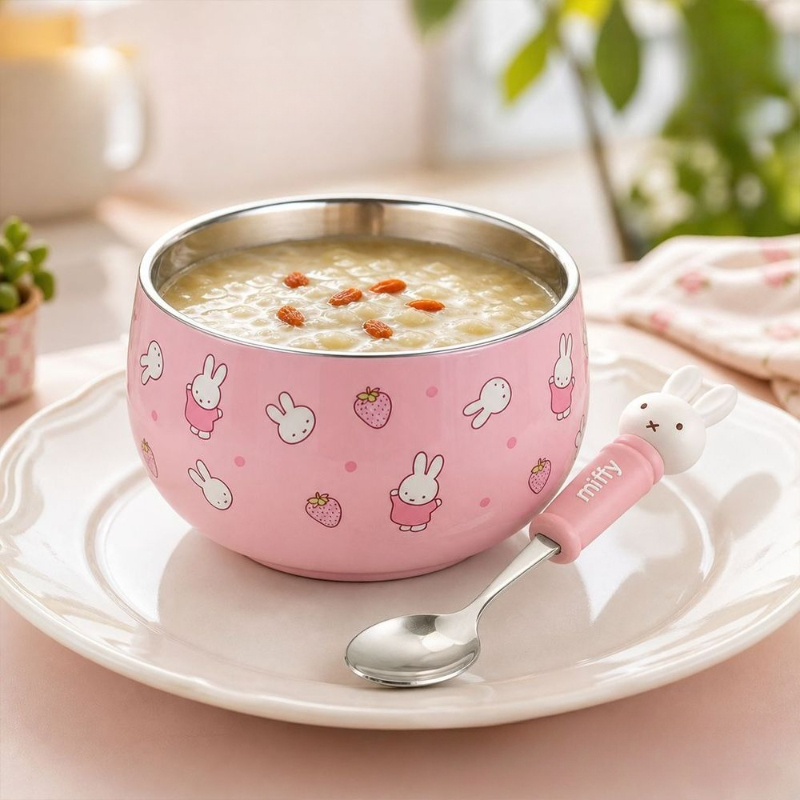 Cartoon Kawaii Miffy Stainless - огляд і ціна Baby Food In Japan