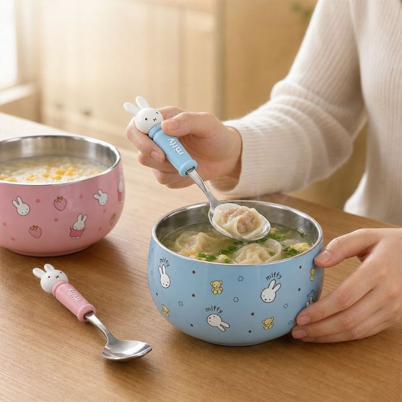 Cartoon Kawaii Miffy Stainless - огляд і ціна Baby Food In Japan