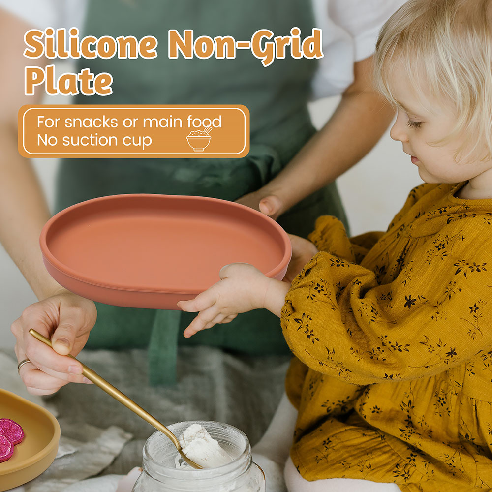 Baby Safe Silicone Dining Plat - огляд і ціна Plate Suction Toddler
