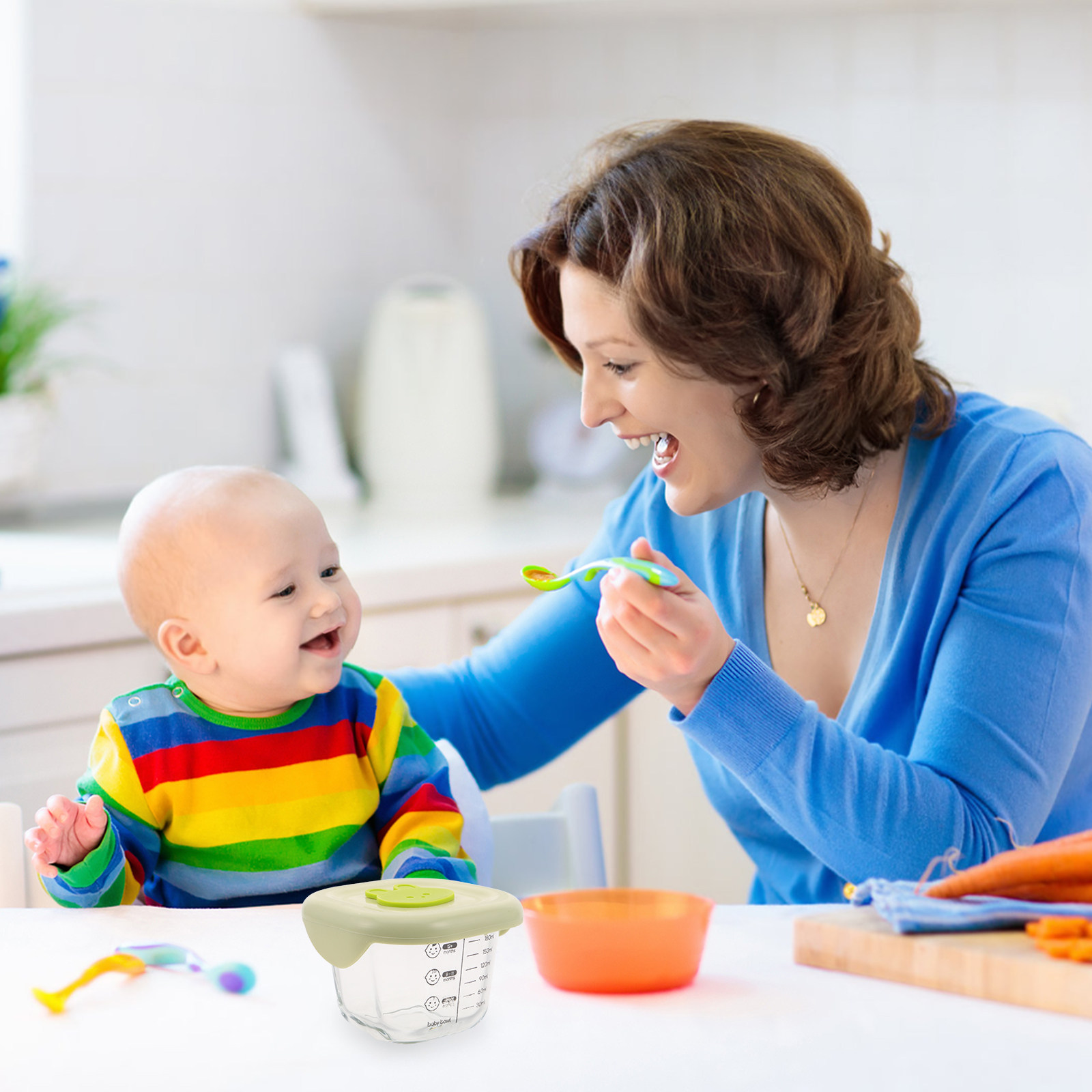2Pcs Baby Food Storage Contain - огляд і ціна Snack Container Travel