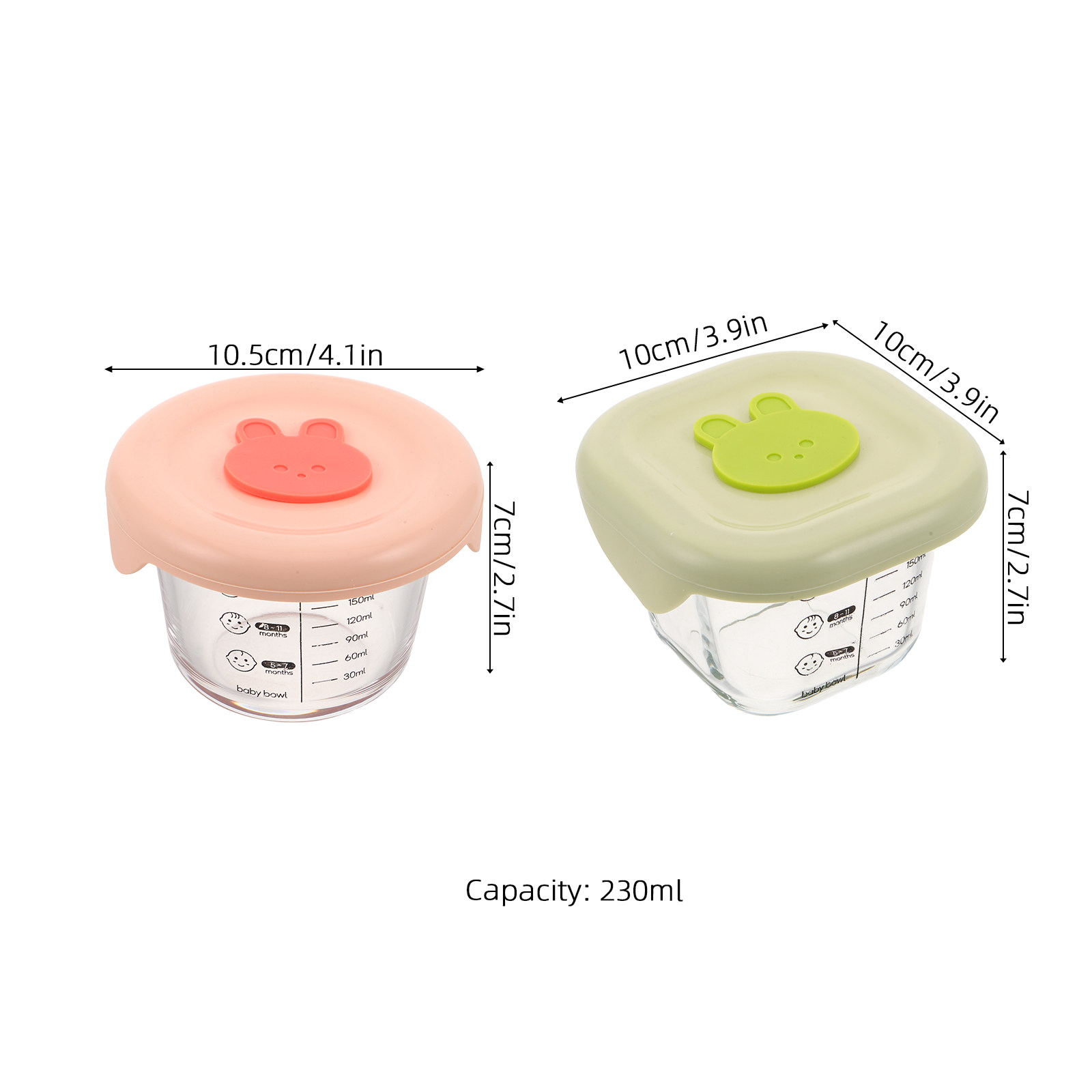 2Pcs Baby Food Storage Contain - огляд і ціна Snack Container Travel