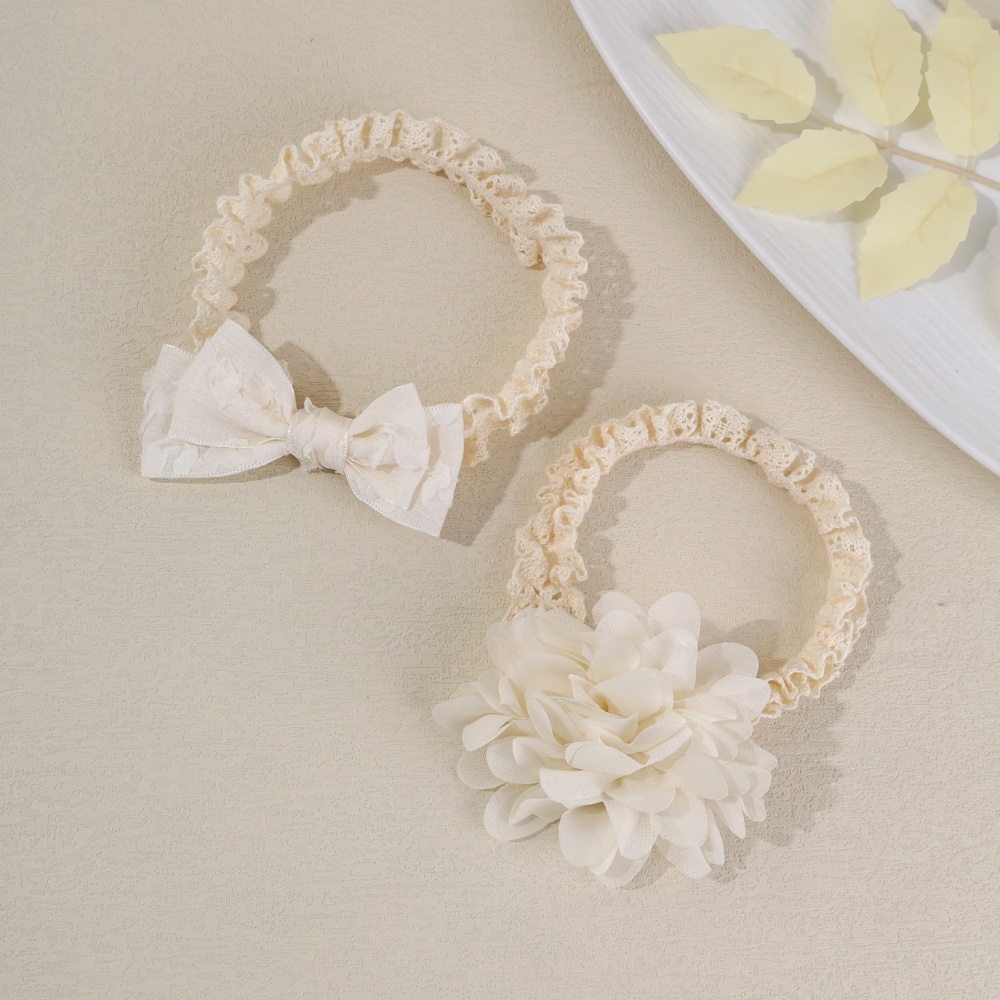 Cream White Lace Flower Bow Ba - огляд і ціна Baby Food Jelly