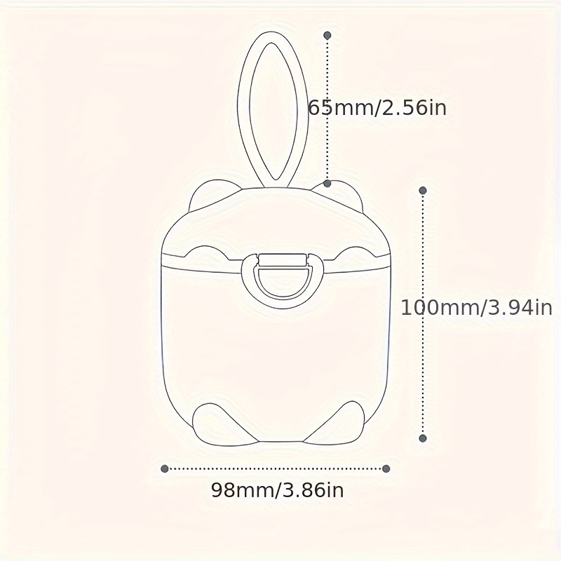 1pc Portable Four-Layer Milk P - огляд і ціна Snack Container Travel