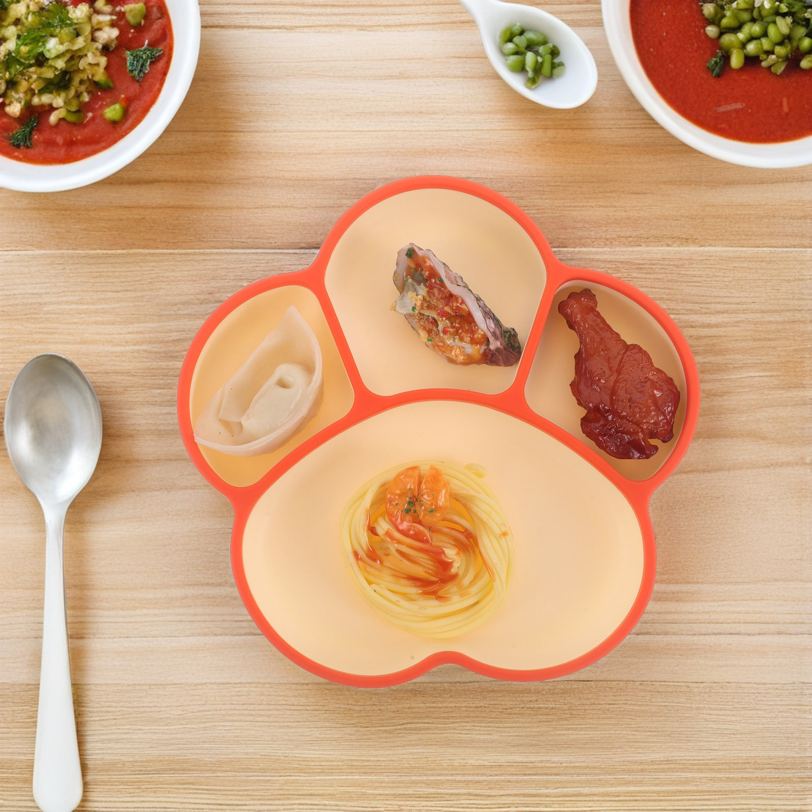 Silicone Divided Suction Plate - огляд і ціна Plate Suction Toddler