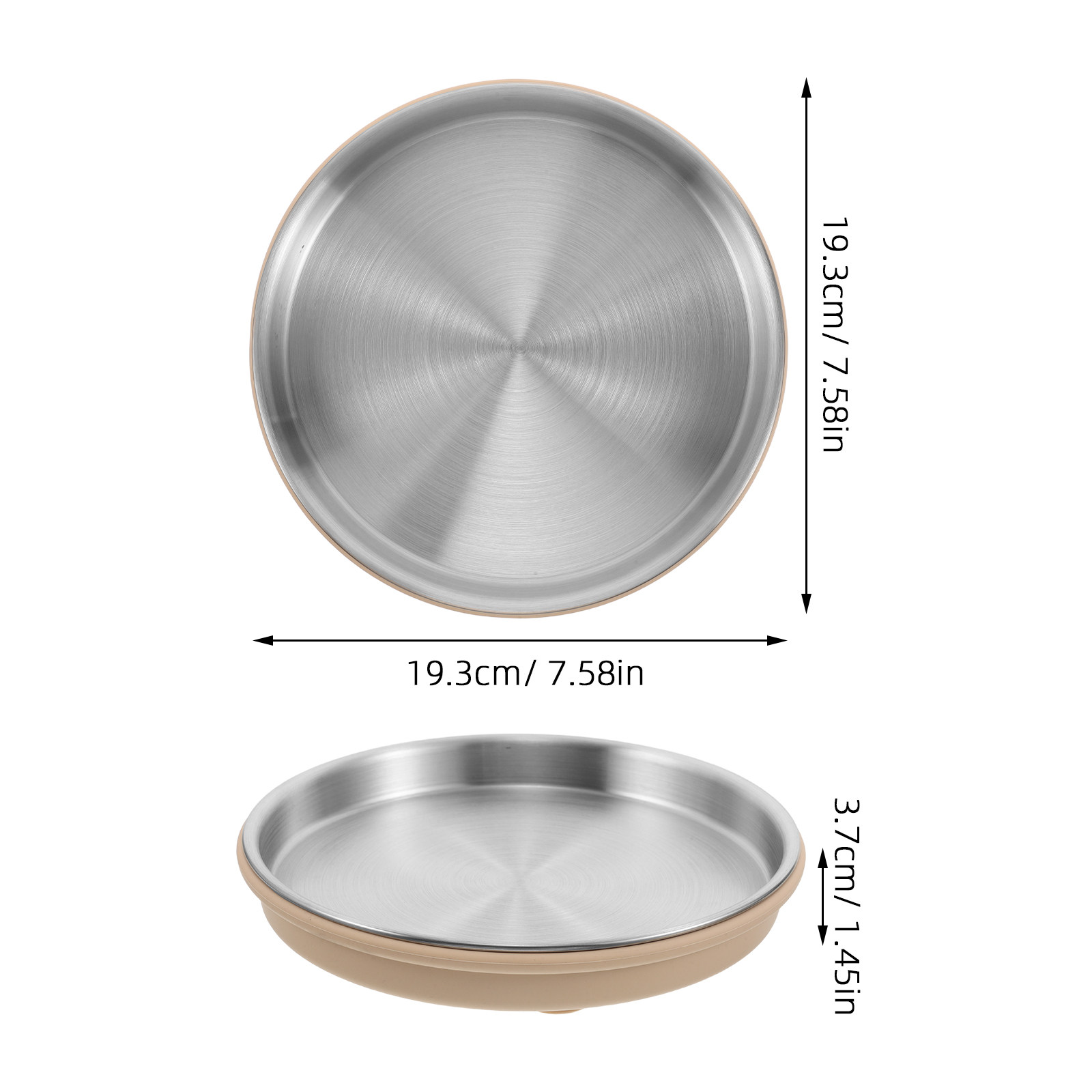 Stainless Steel Baby Feeding P - огляд і ціна Plate Suction Toddler
