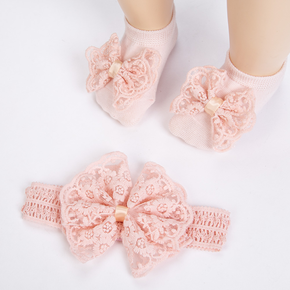 3Pcs/Set Cream Lace Baby Headb - огляд і ціна Baby Food Jelly
